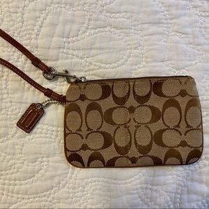 Coach Logo Wristlet